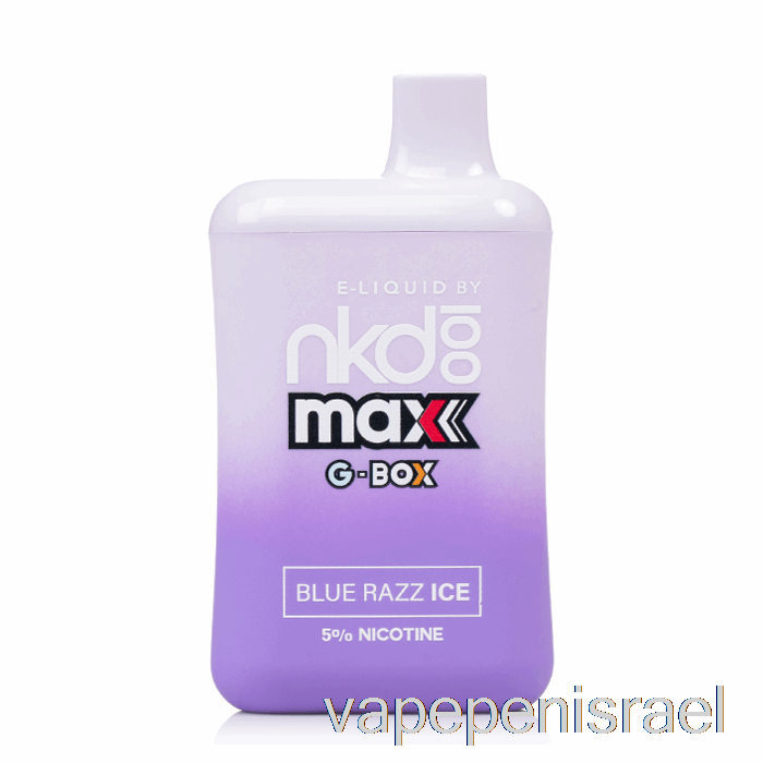 חד פעמי Vape Israel Gbox X עירום 100 5500 חד פעמי Blue Razz Ice